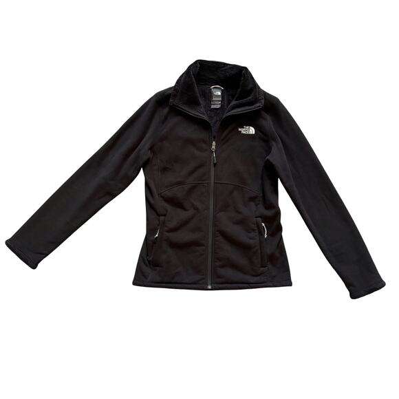 The North Face Jacket Women's Size SP Black Fleece lined zip Lightweight Petite - Picture 1 of 15